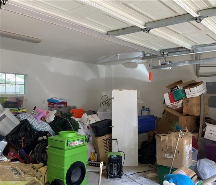 Garage with contents needs to have ceiling removed